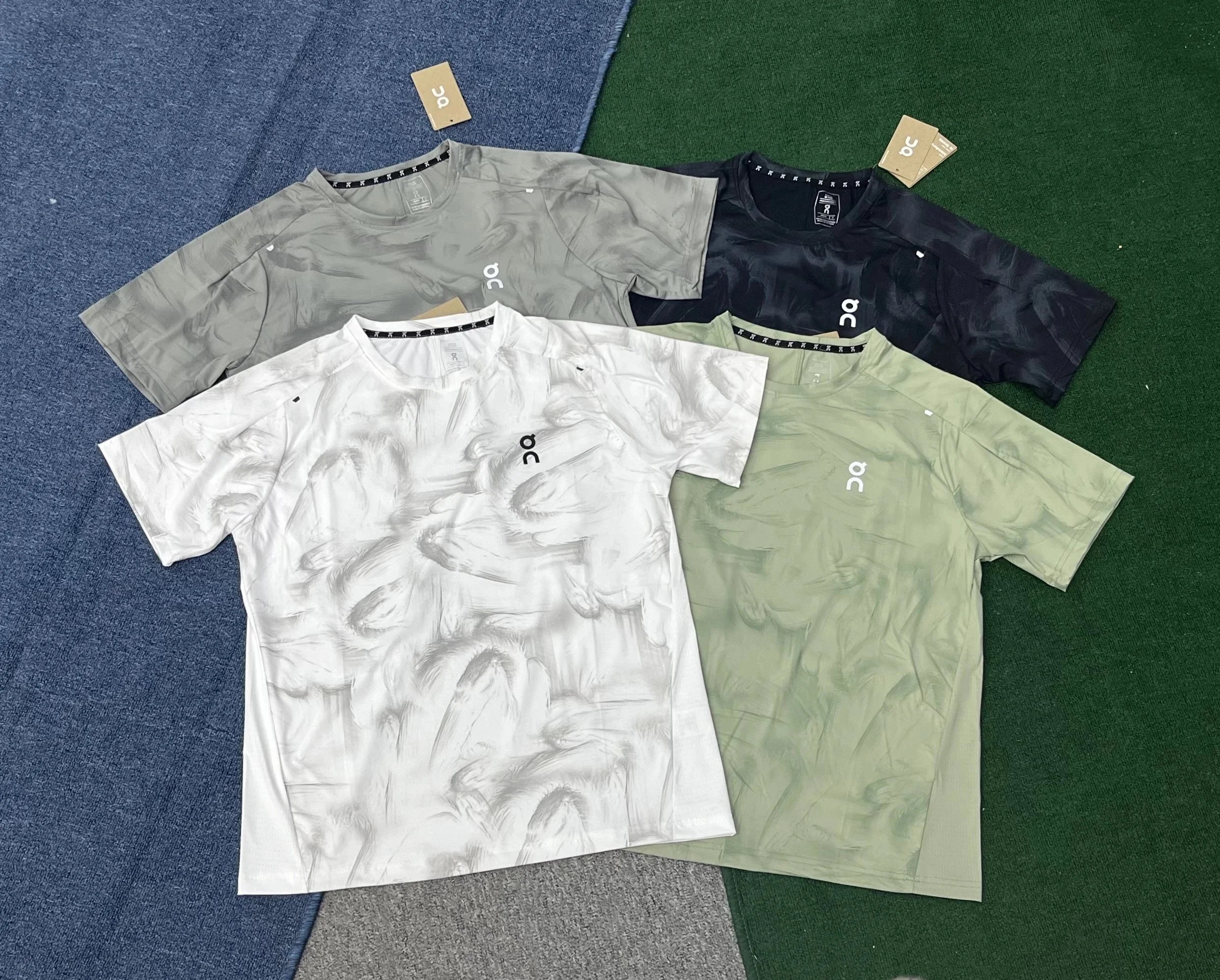 On T-Shirts Marble-print raglan short-sleeve T-shirt image 3
