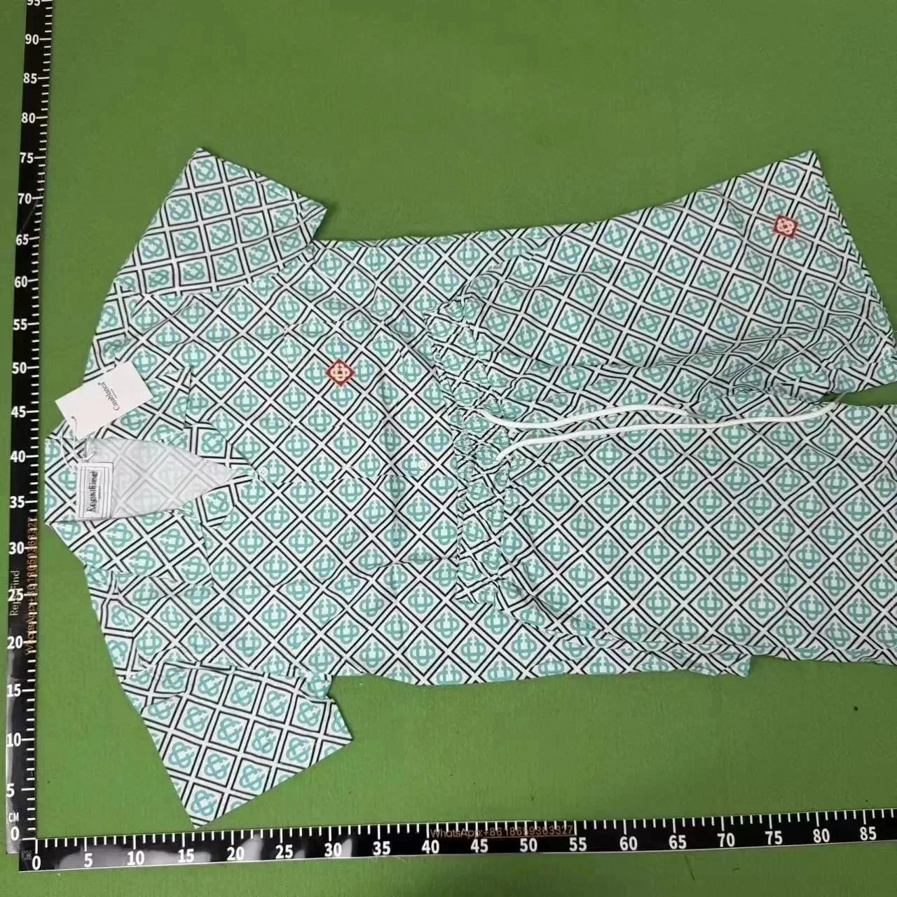 Casablanca Matching Sets Short-Sleeve Printed Shirt and Shorts Set — Q311 Suit