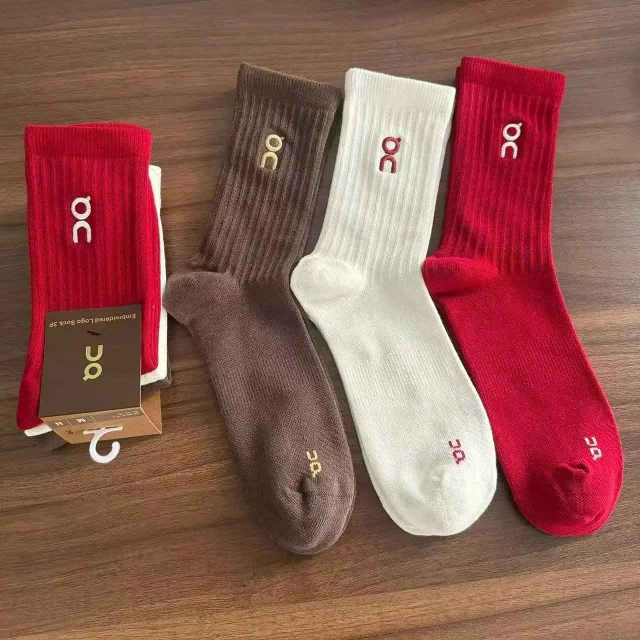 On Socks Logo Sock High ribbed crew image 12