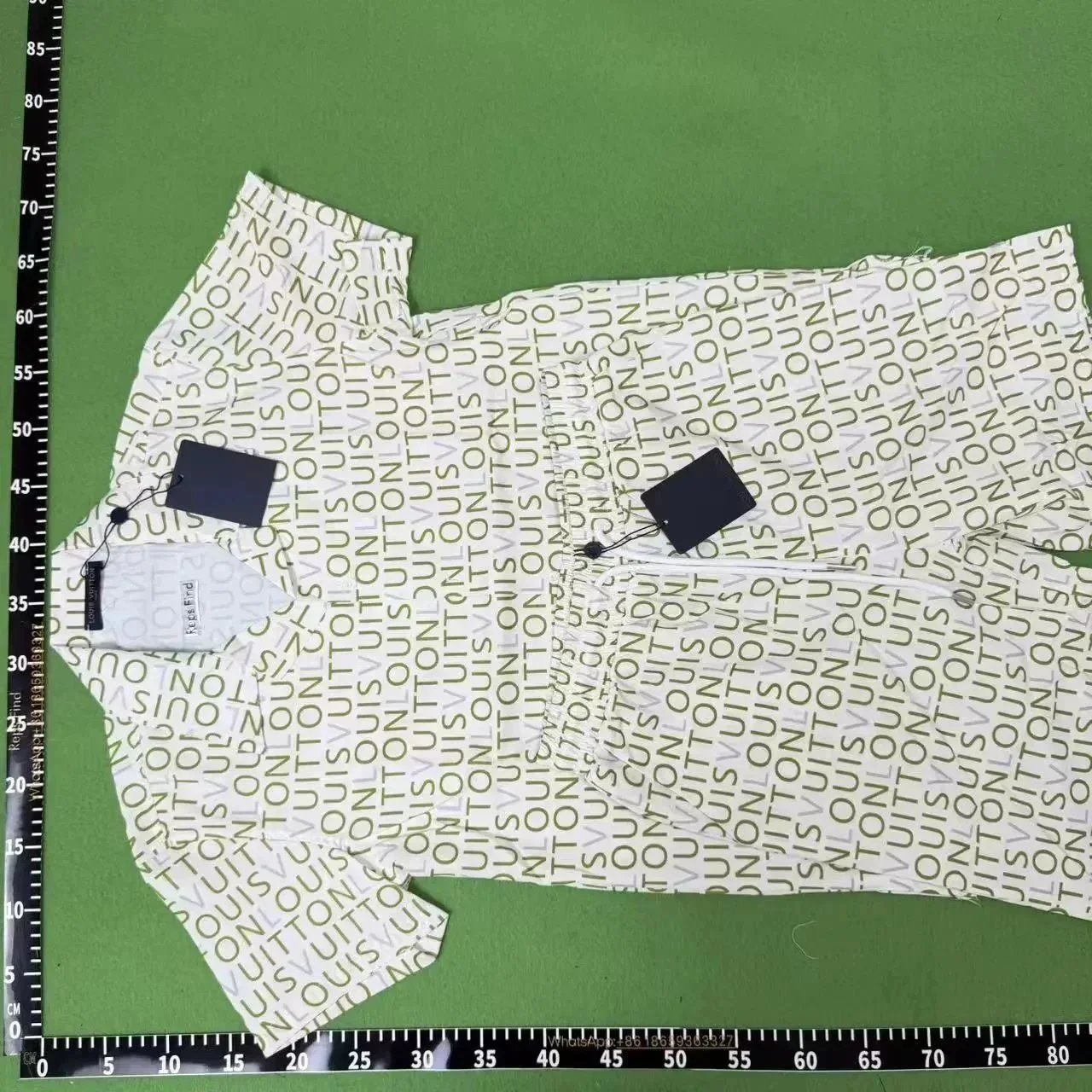 Casablanca Matching Sets Short-Sleeve Printed Shirt and Shorts Set — Q333 Set