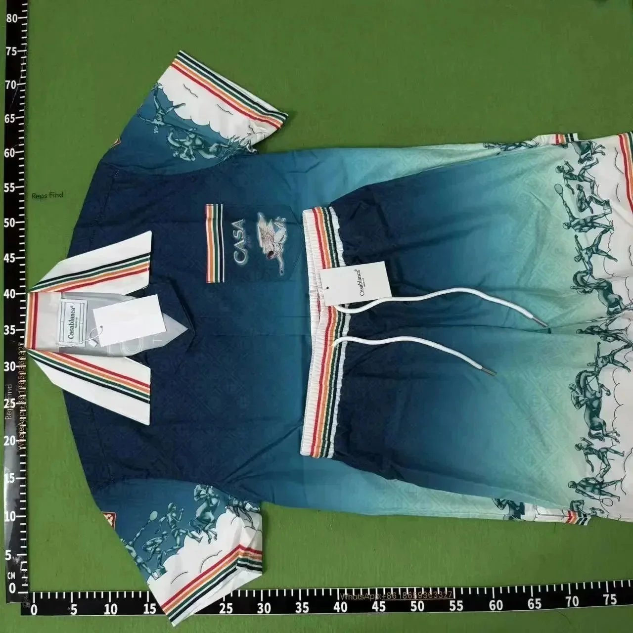 Casablanca Matching Sets Short-Sleeve Printed Shirt and Shorts Set — CA-01