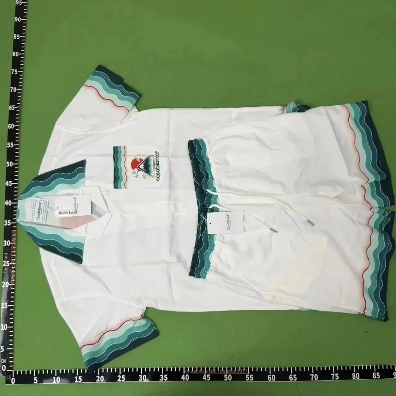 Casablanca Matching Sets Short-Sleeve Printed Shirt and Shorts Set — Set Q329