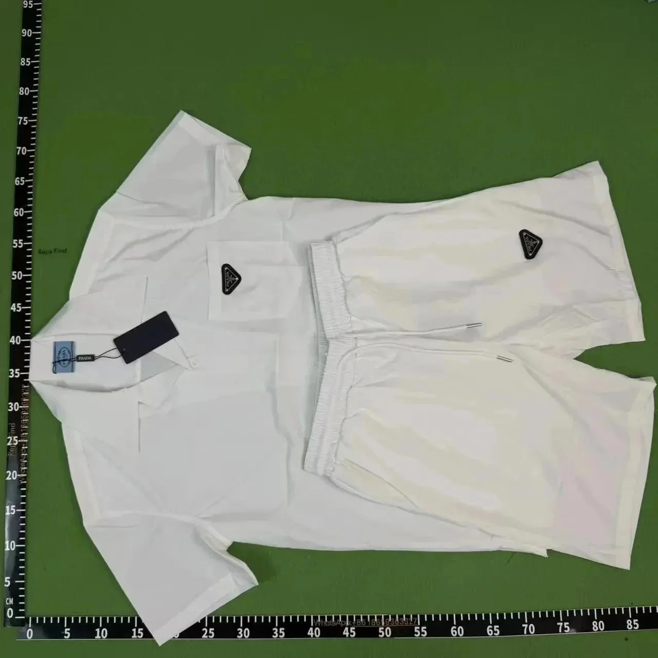 Casablanca Matching Sets Short-Sleeve Printed Shirt and Shorts Set — P-02
