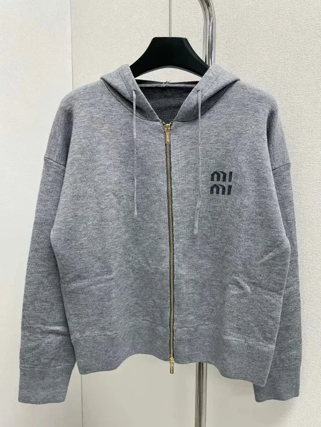 Dior Hoodies & Sweatshirts Reversible zip-up hooded knit sweatshirt with all-over logo pattern product detail image 27