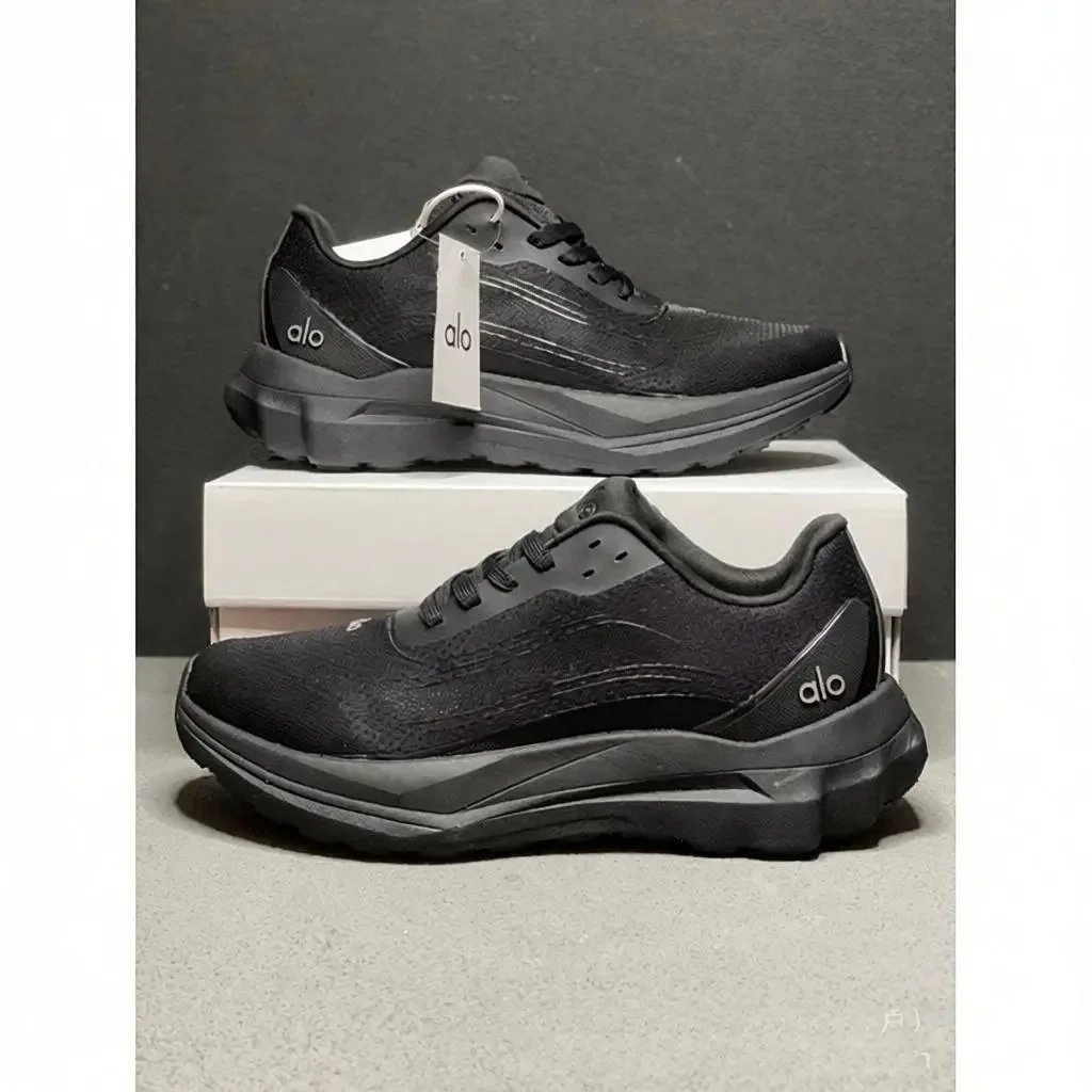 Alo Sneakers Mesh lace-up chunky sole — Black