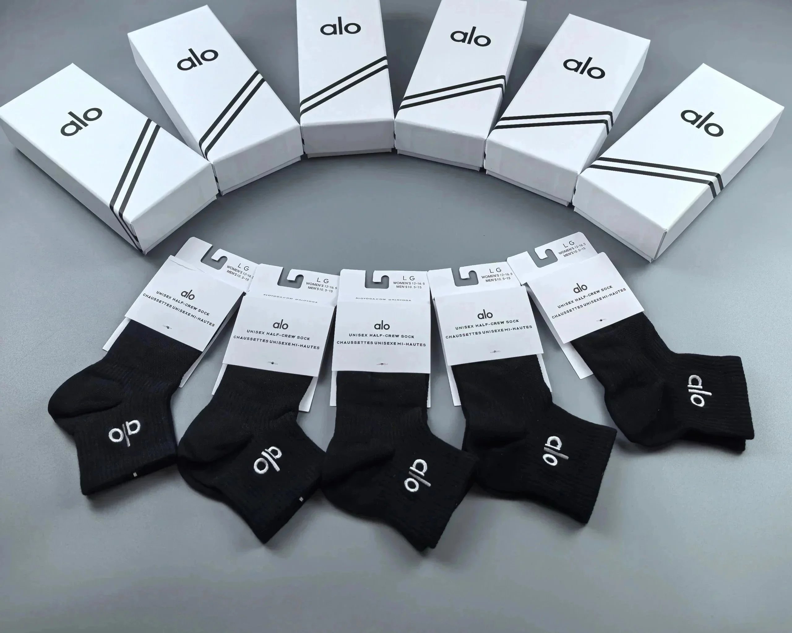 Nike Socks Swoosh crew — Alo mid-calf socks (5 black)