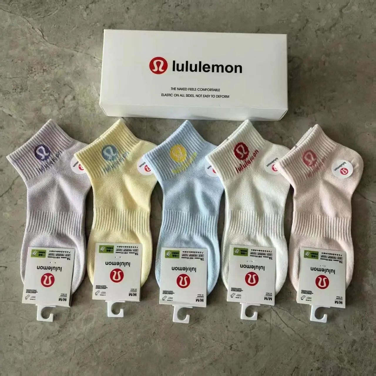 lululemon Socks Ribbed Crew — Women's No. 14 boat socks (5 pairs)