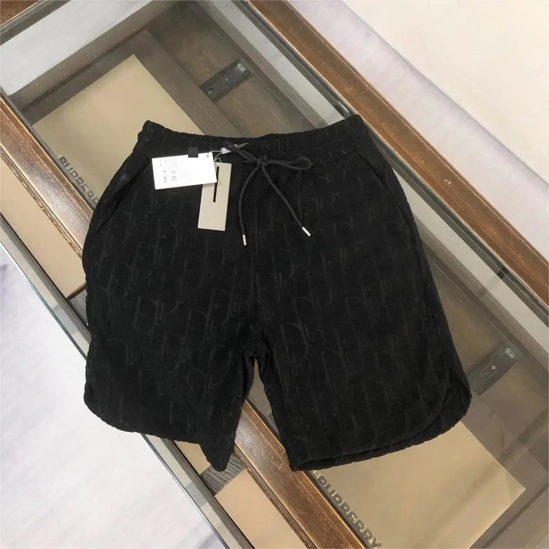 Dior T-Shirts Oblique Monogram Terry T-Shirt — D02 Black