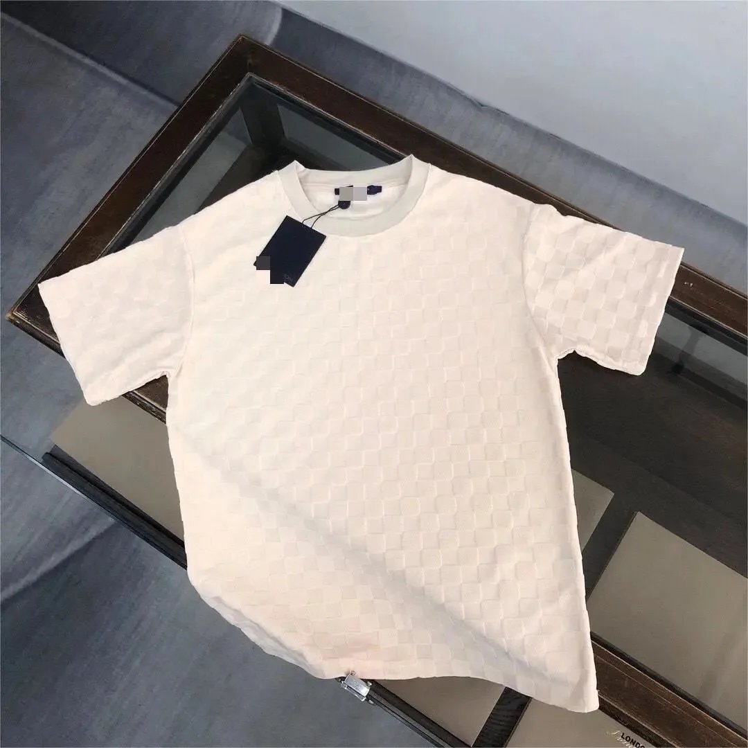 Dior T-Shirts Oblique Monogram Terry T-Shirt — V01 Apricot Color