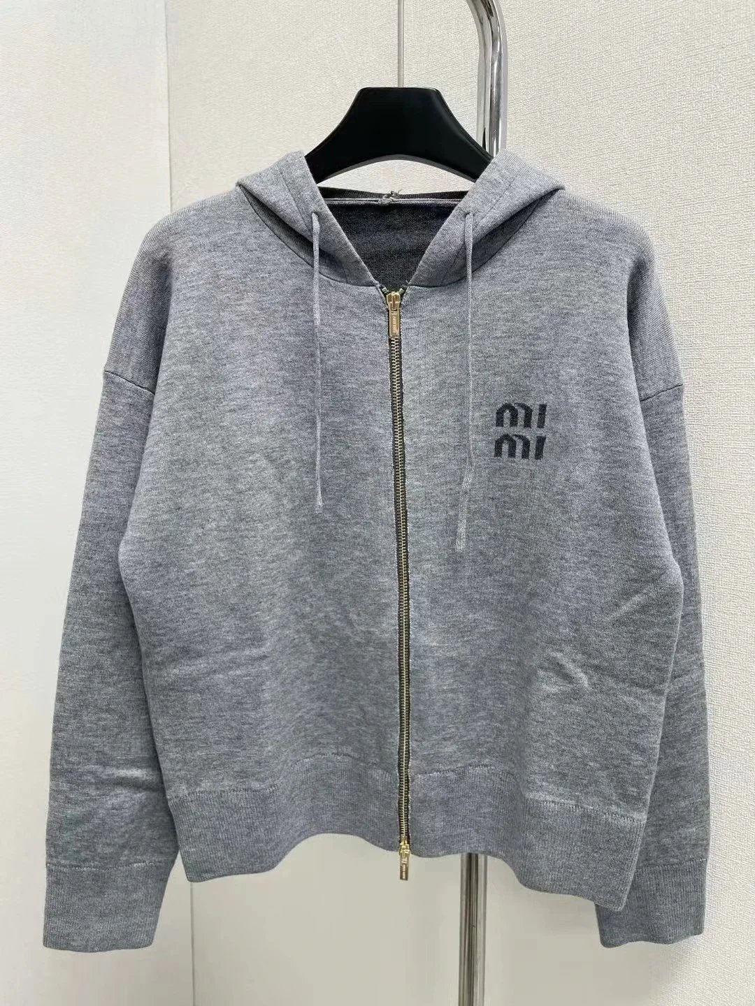 Dior Hoodies & Sweatshirts Reversible zip-up hooded knit sweatshirt with all-over logo pattern — 23