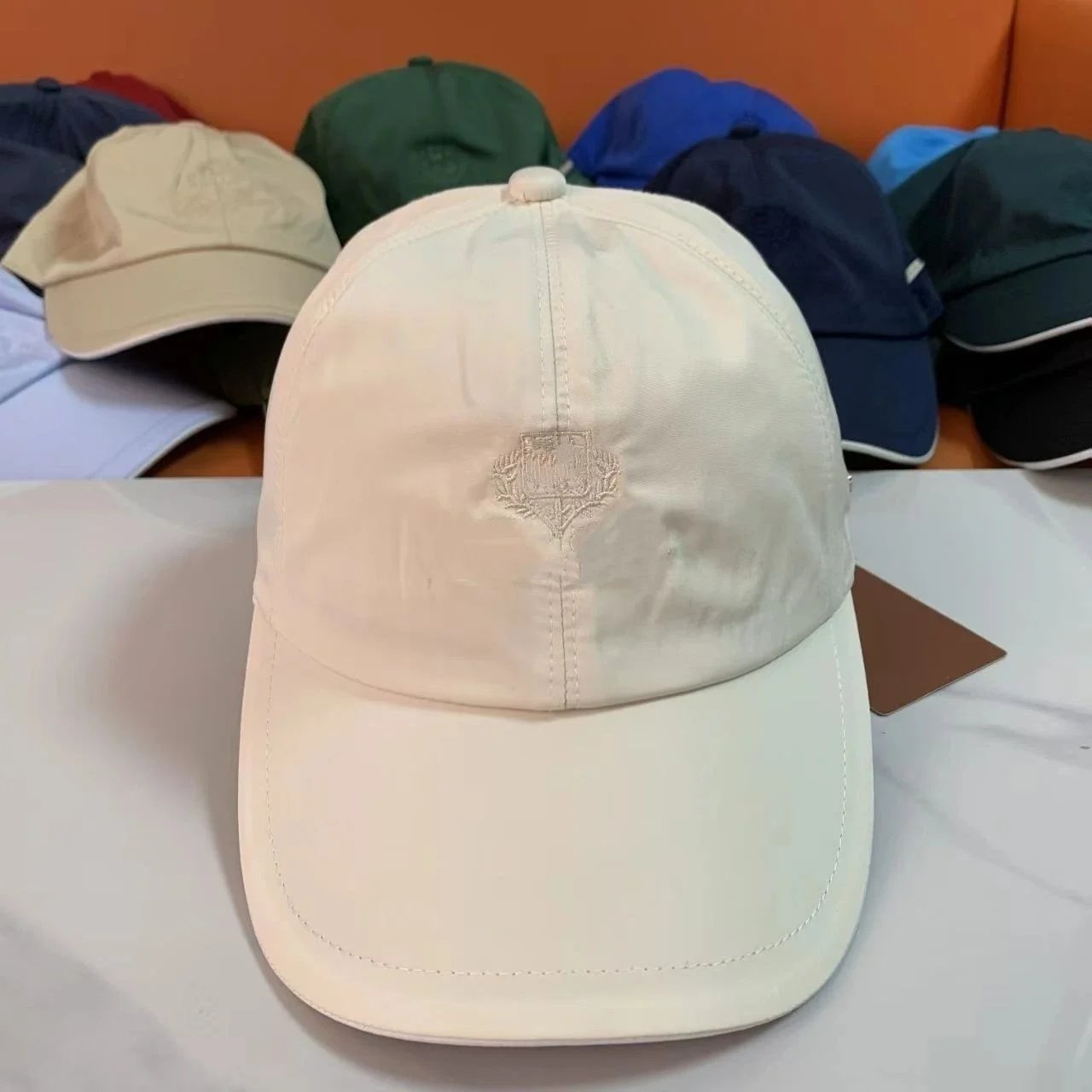 Brunello Cucinelli Hats Embroidered Crest Baseball Cap image 8