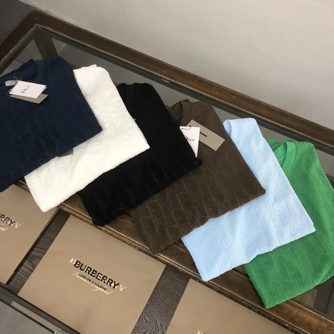 Dior T-Shirts Oblique Monogram Terry T-Shirt image 2