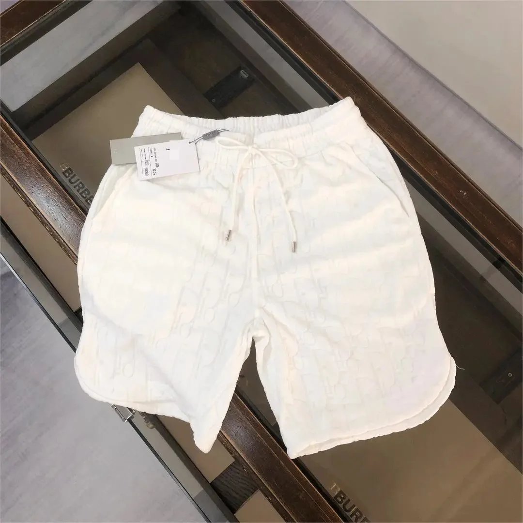 Dior T-Shirts Oblique Monogram Terry T-Shirt — D02 white