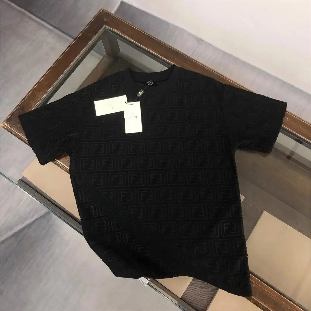Dior T-Shirts Oblique Monogram Terry T-Shirt — F01 black