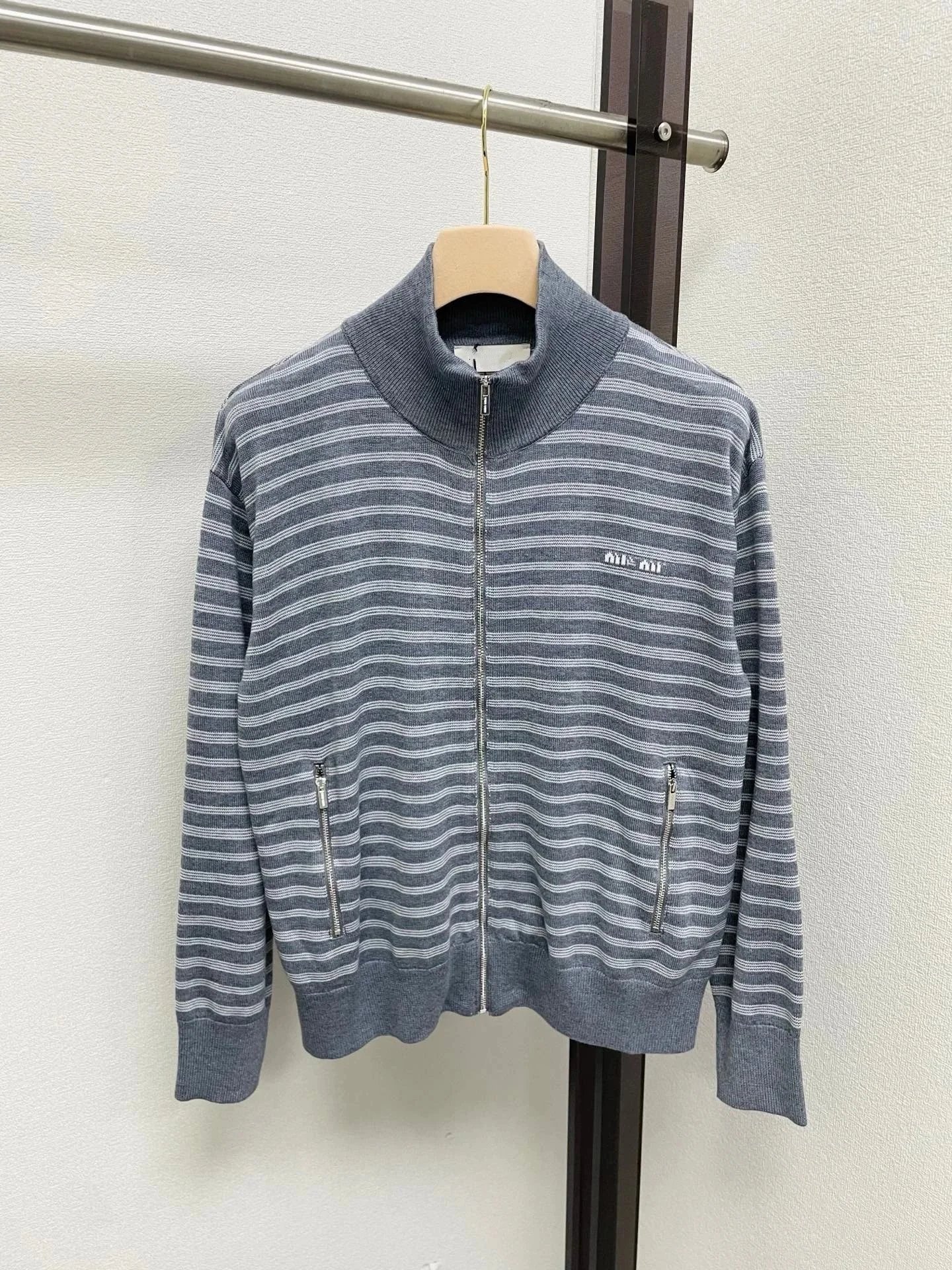 Dior Hoodies & Sweatshirts Reversible zip-up hooded knit sweatshirt with all-over logo pattern — 29