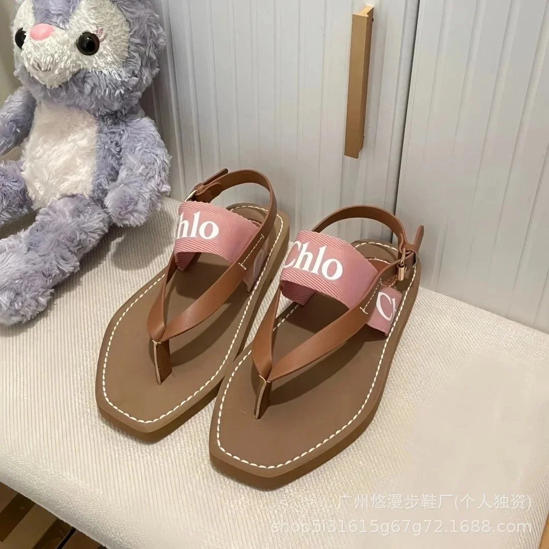 Unbranded Sandals Square-Toe Double-Strap Slide — Sandals pink
