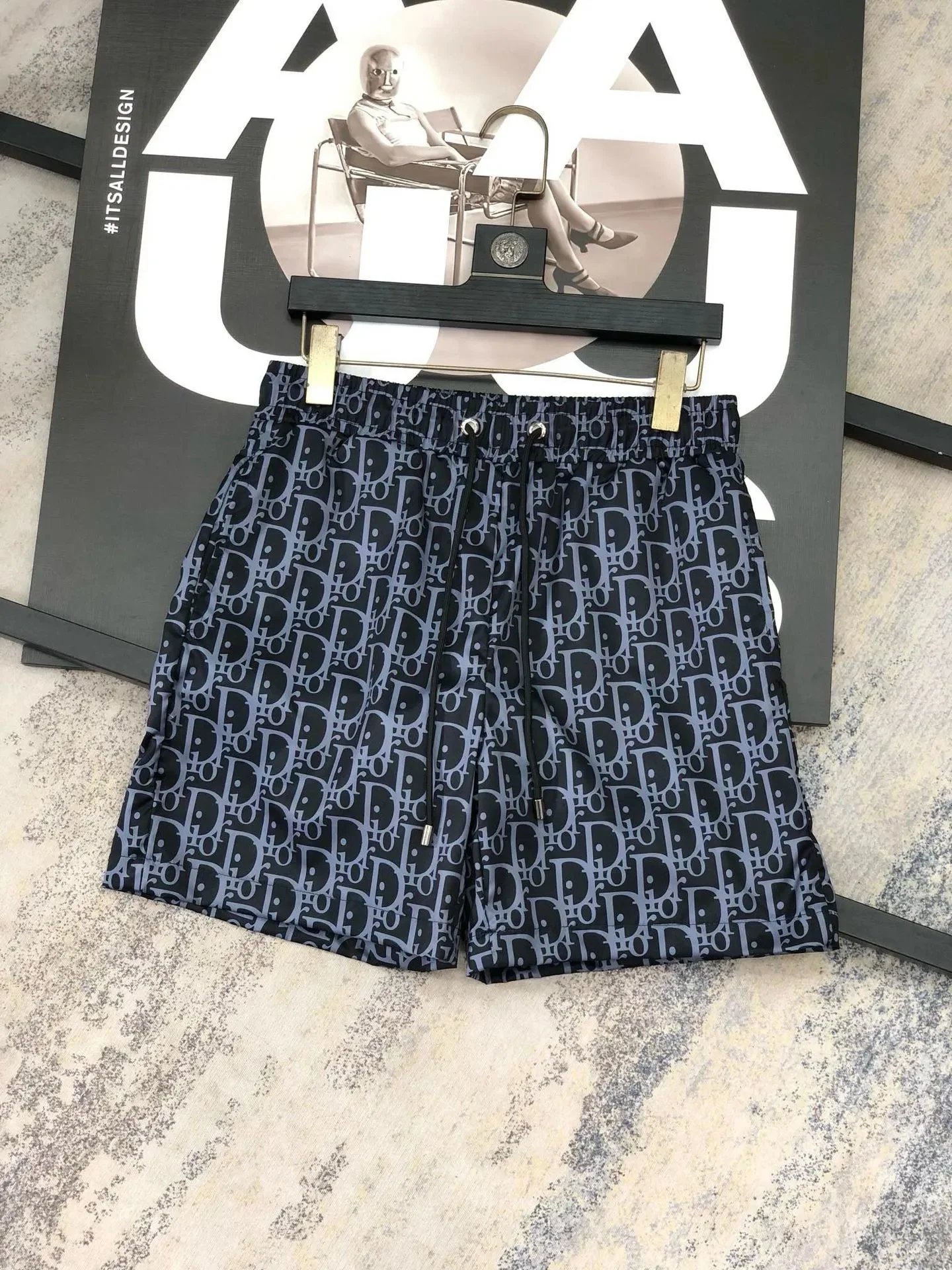 Gucci Shorts GG monogram gradient drawstring — 39