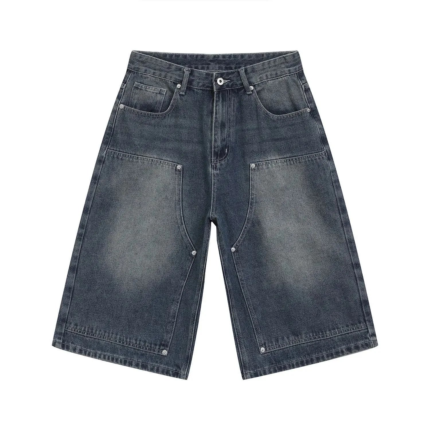 Unbranded Shorts Wide-Leg Cargo Denim — 25