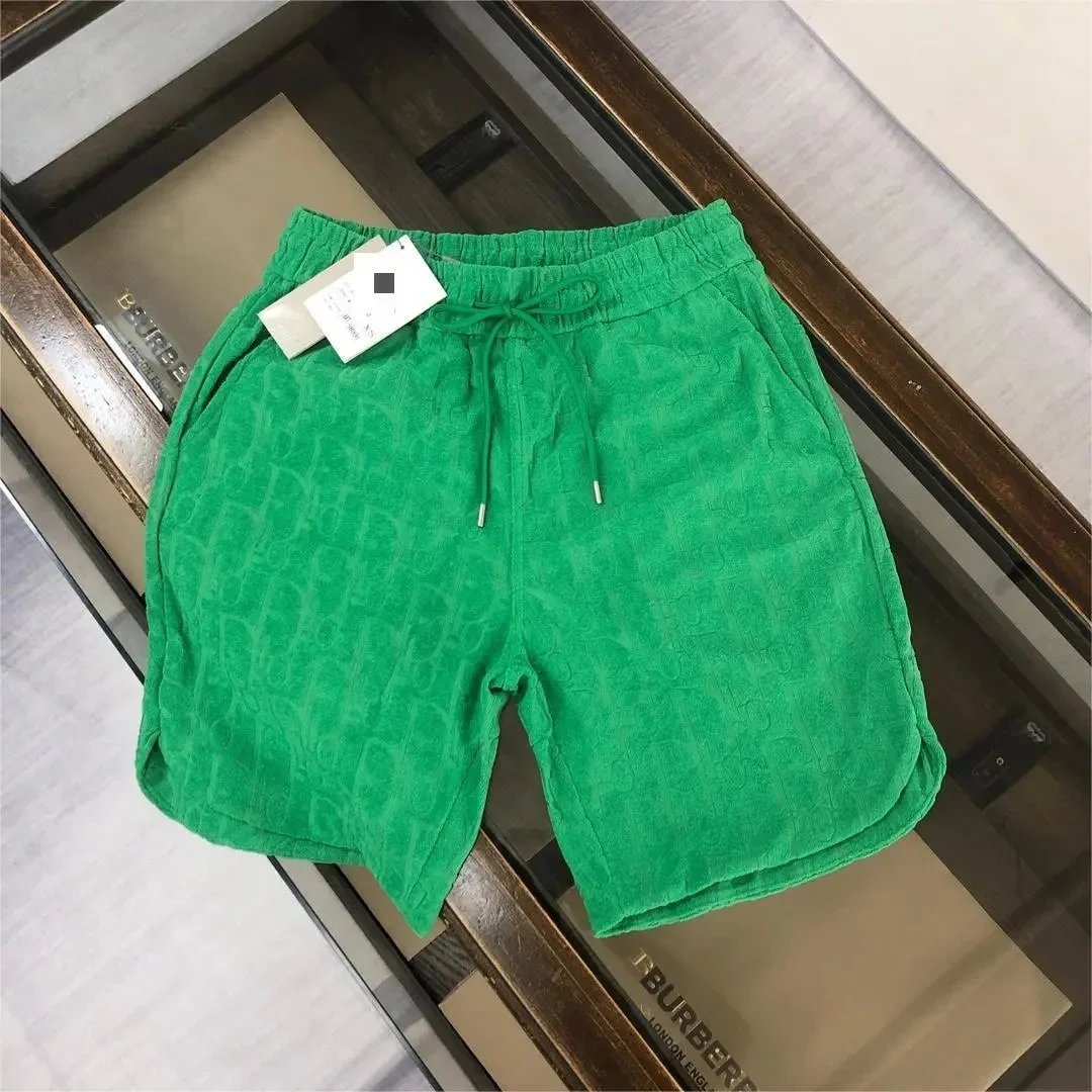 Dior T-Shirts Oblique Monogram Terry T-Shirt — D02 Green
