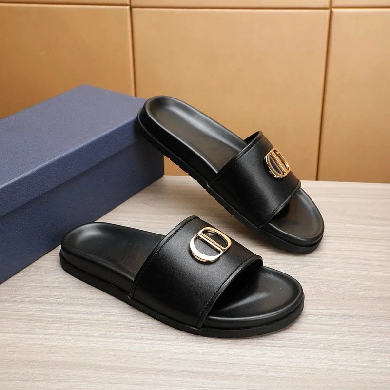 Calvin Klein Slippers Geometric cutout slide — D-Slide sandals