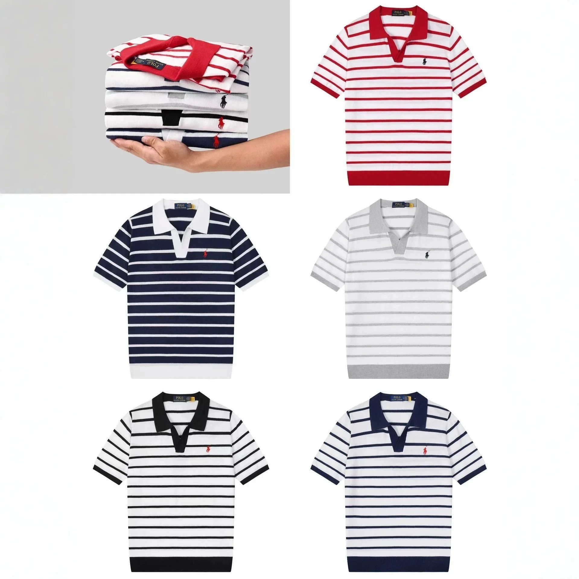 Polo Ralph Lauren Knitwear Short-sleeve knit shirt with embroidered pony logo image 3