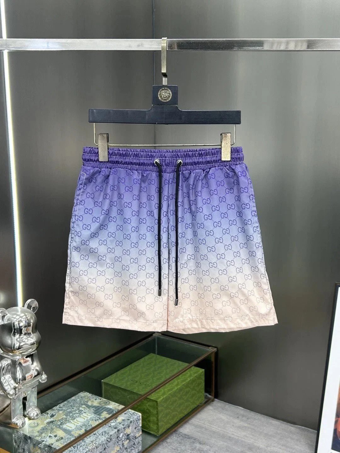 Gucci Shorts GG monogram gradient drawstring — 3