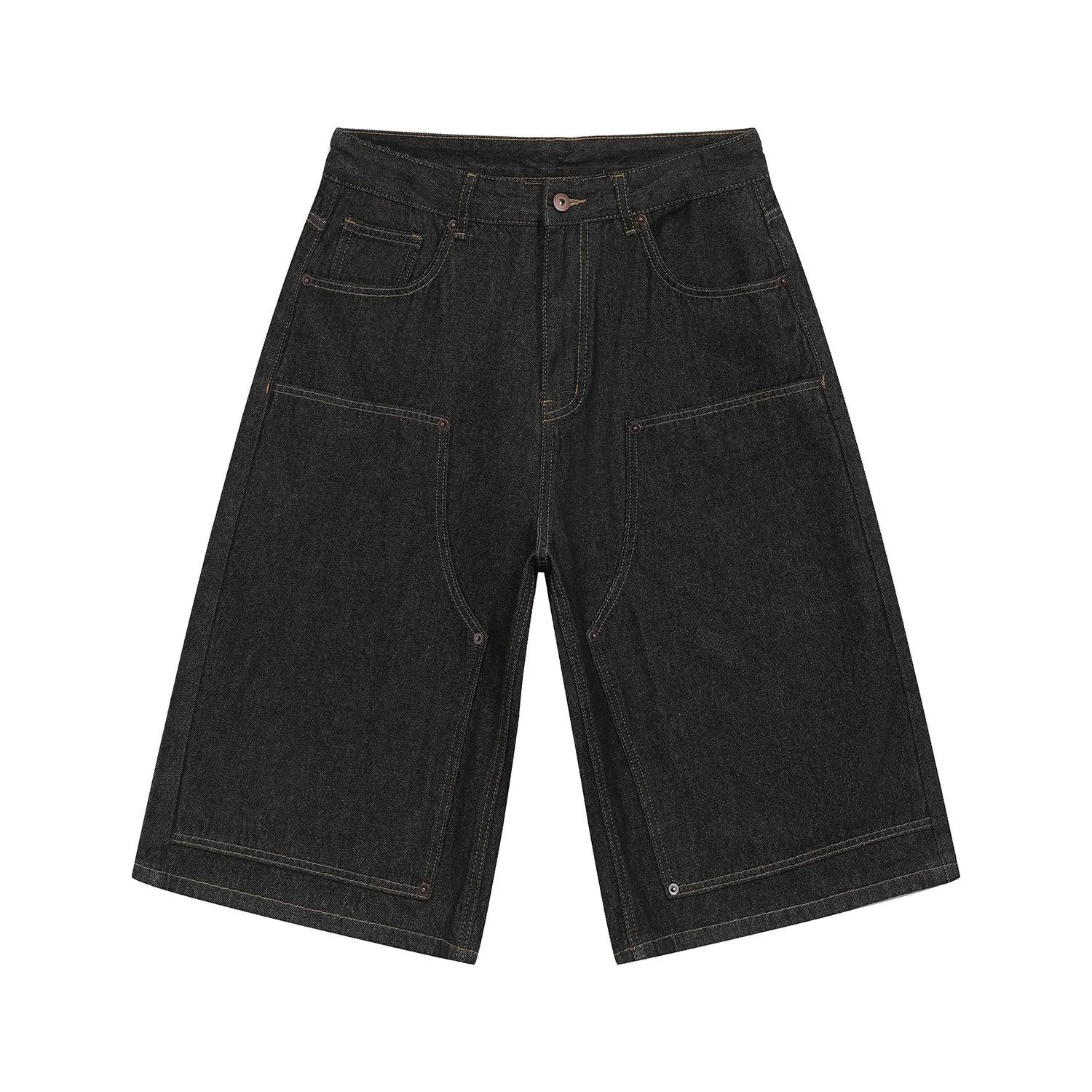 Unbranded Shorts Wide-Leg Cargo Denim — 26