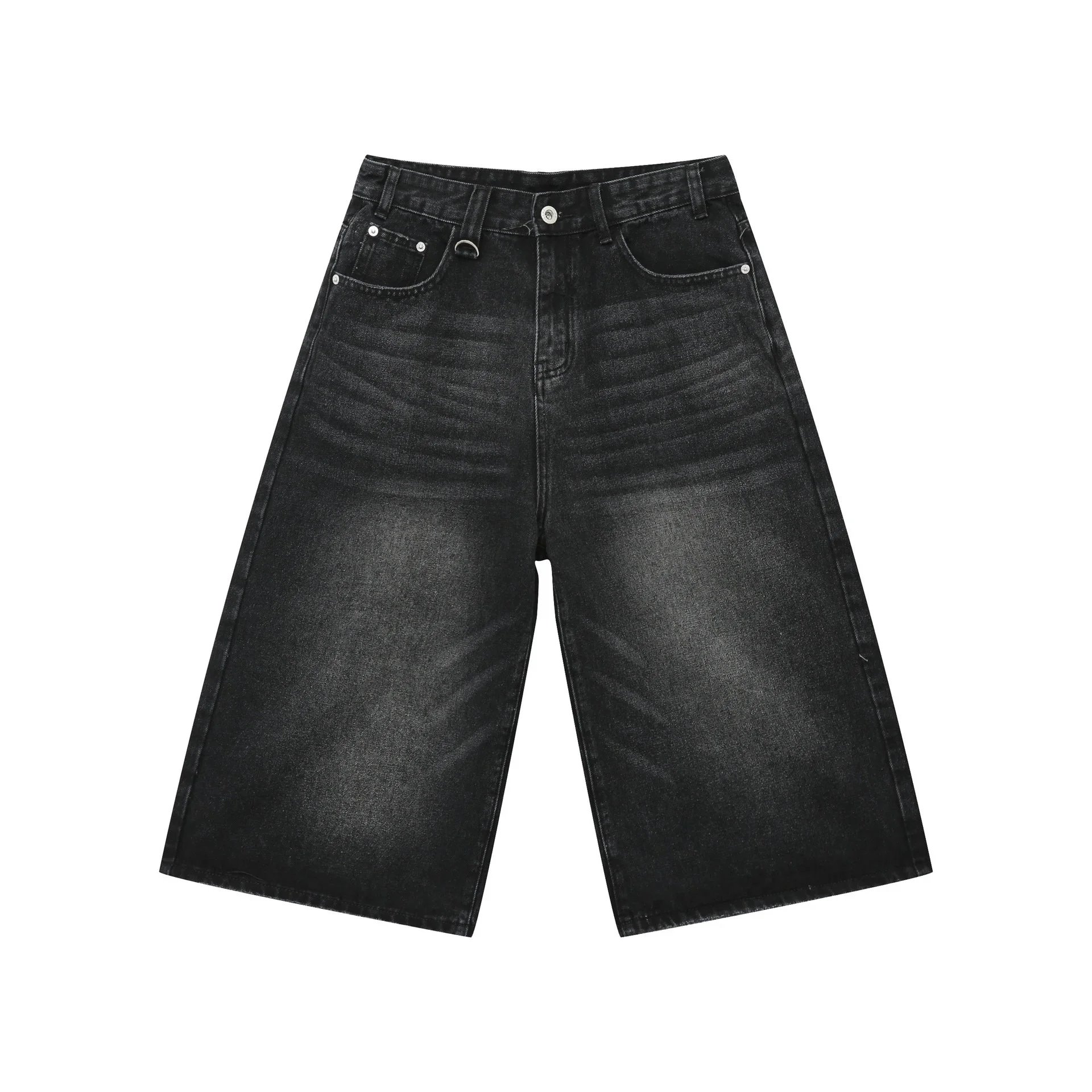 Unbranded Shorts Wide-Leg Cargo Denim — 15