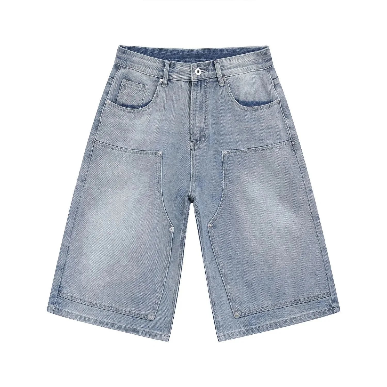 Unbranded Shorts Wide-Leg Cargo Denim — 24