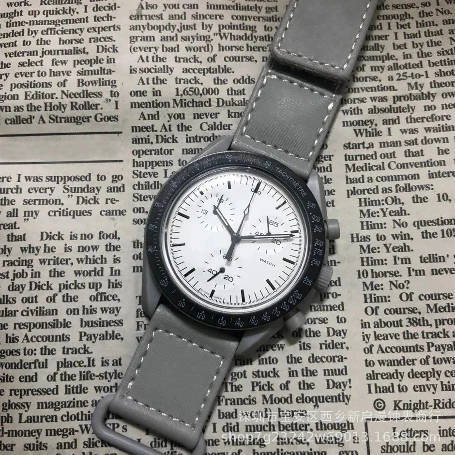 Omega Watches Speedmaster MoonSwatch — White flour gray belt 1:1 quality
