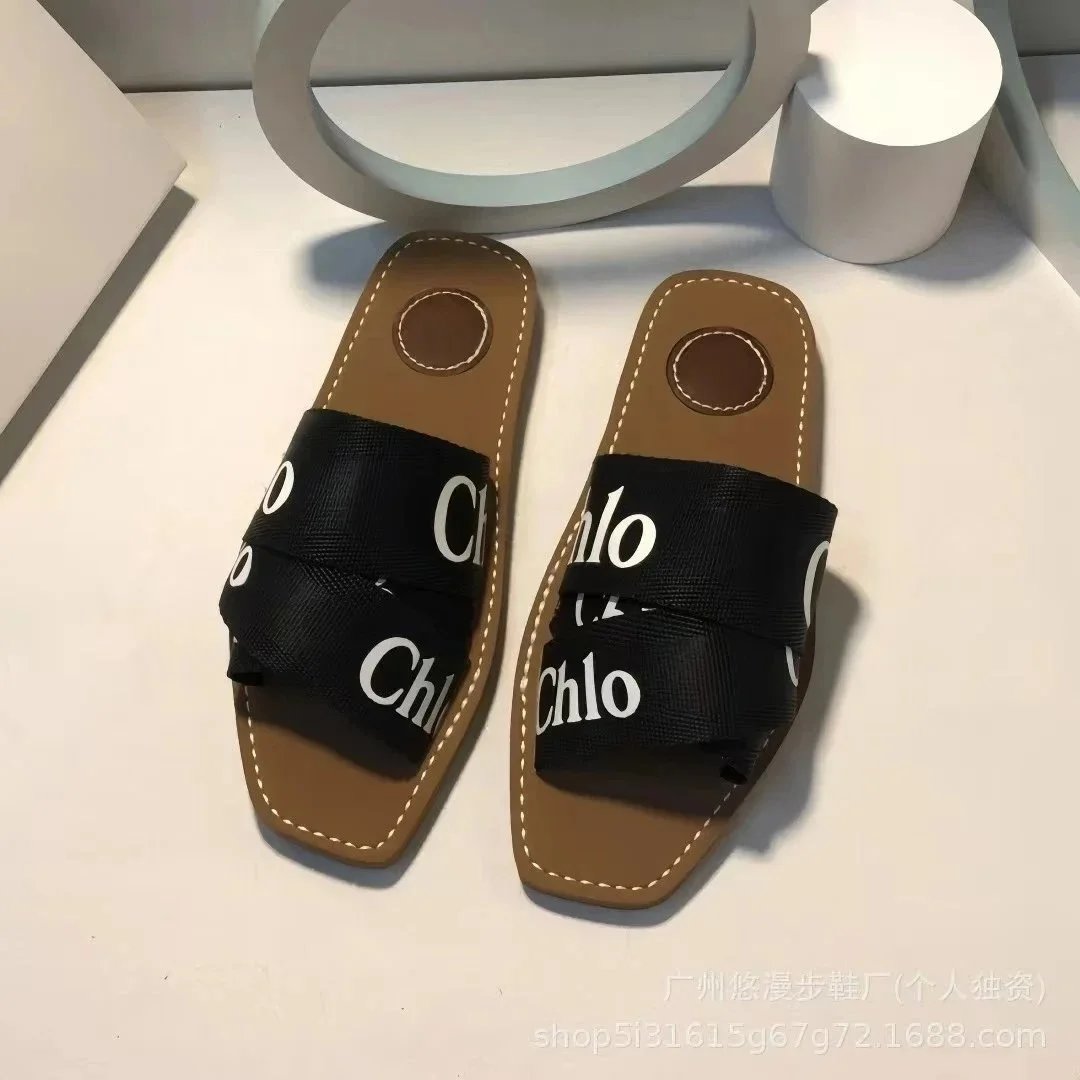 Unbranded Sandals Square-Toe Double-Strap Slide image 2