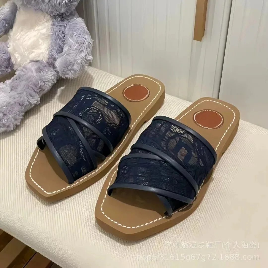 Unbranded Sandals Square-Toe Double-Strap Slide image 3