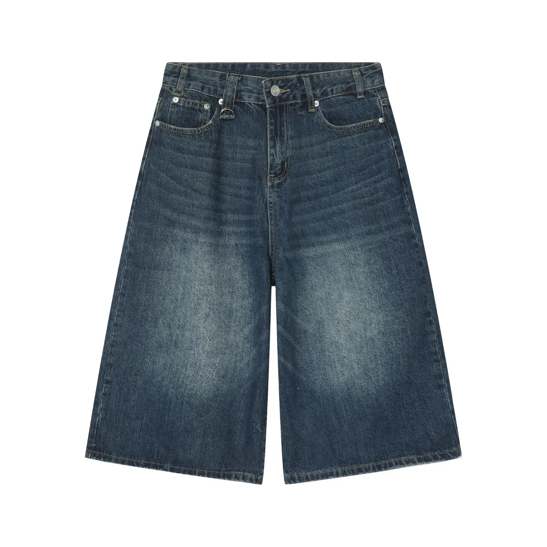 Unbranded Shorts Wide-Leg Cargo Denim — 13