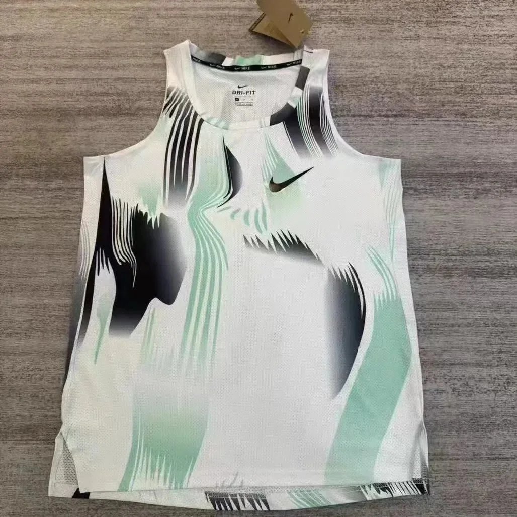 Nike Vests Printed athletic tank top — vest tide black