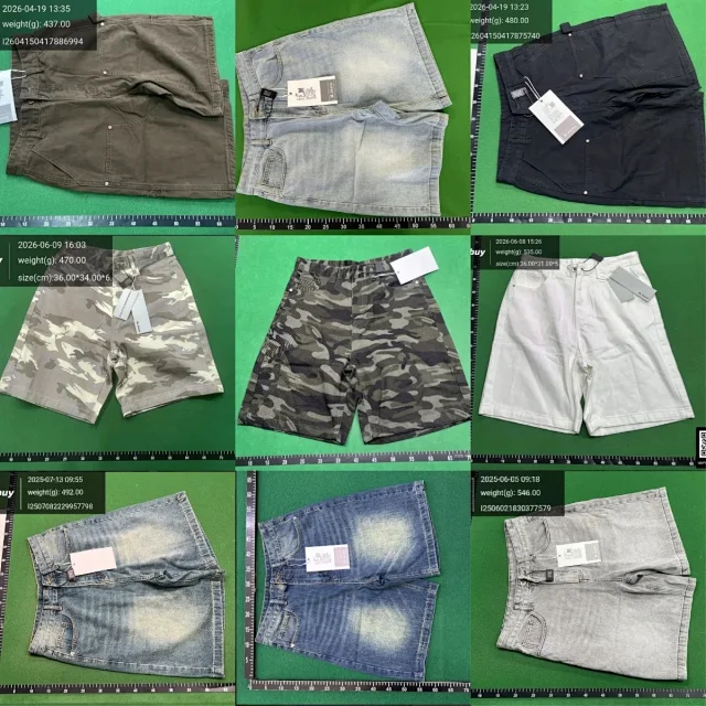 Unbranded Shorts Wide-Leg Cargo Denim product detail image 1