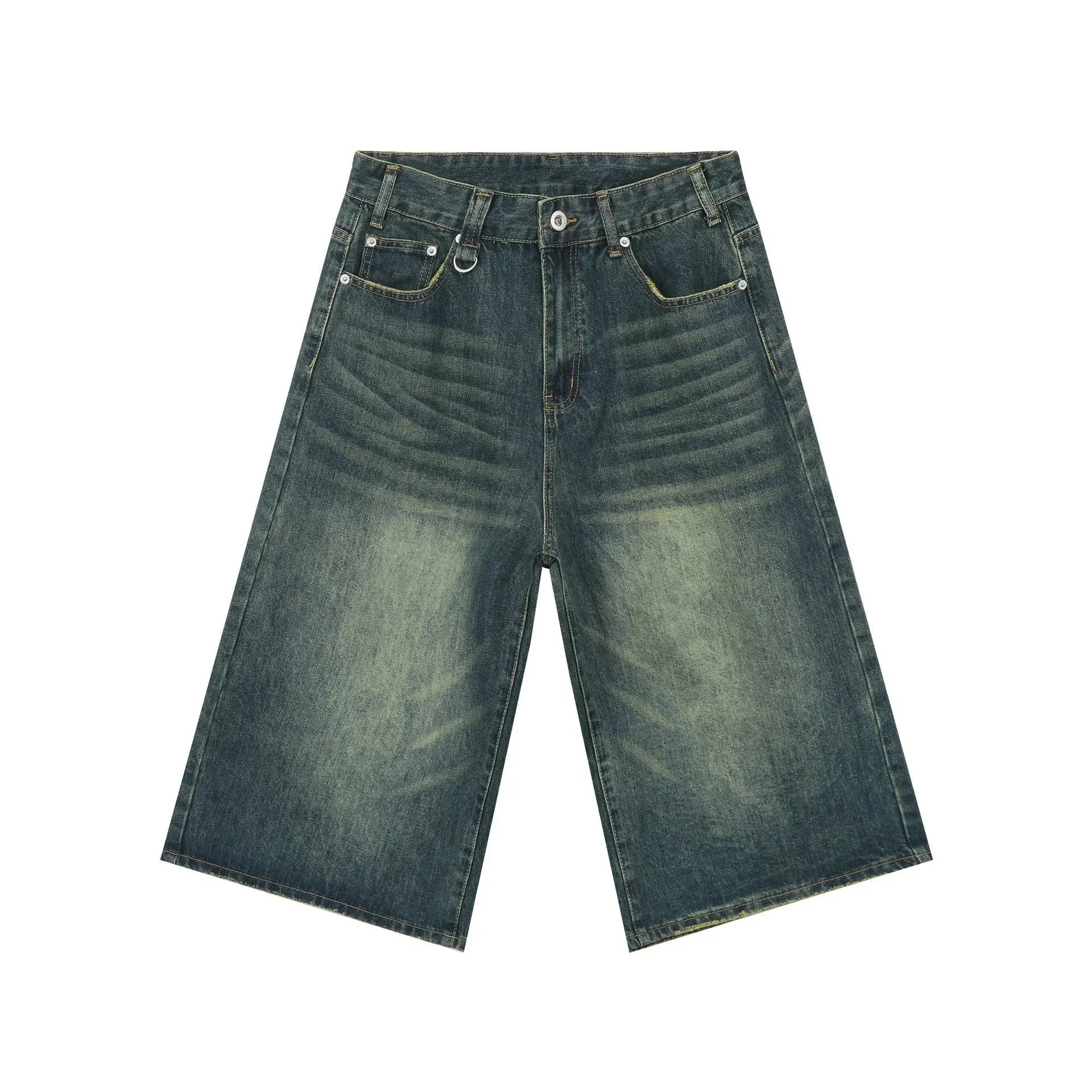 Unbranded Shorts Wide-Leg Cargo Denim — 16