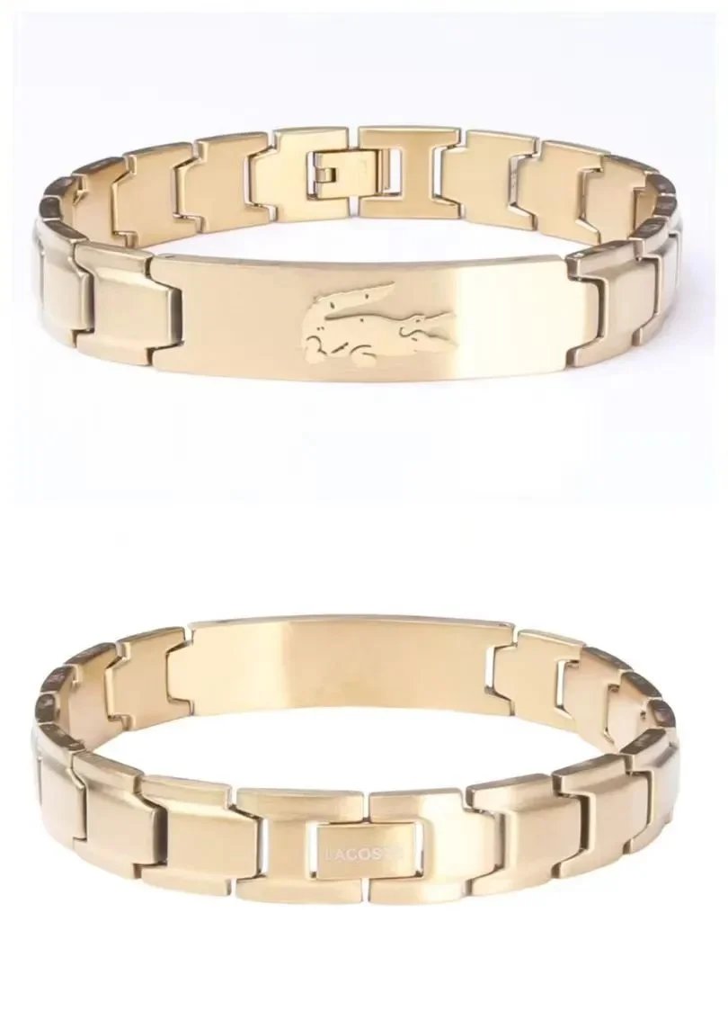Lacoste Jewelry Crocodile Logo Bracelet — 17 (with box)