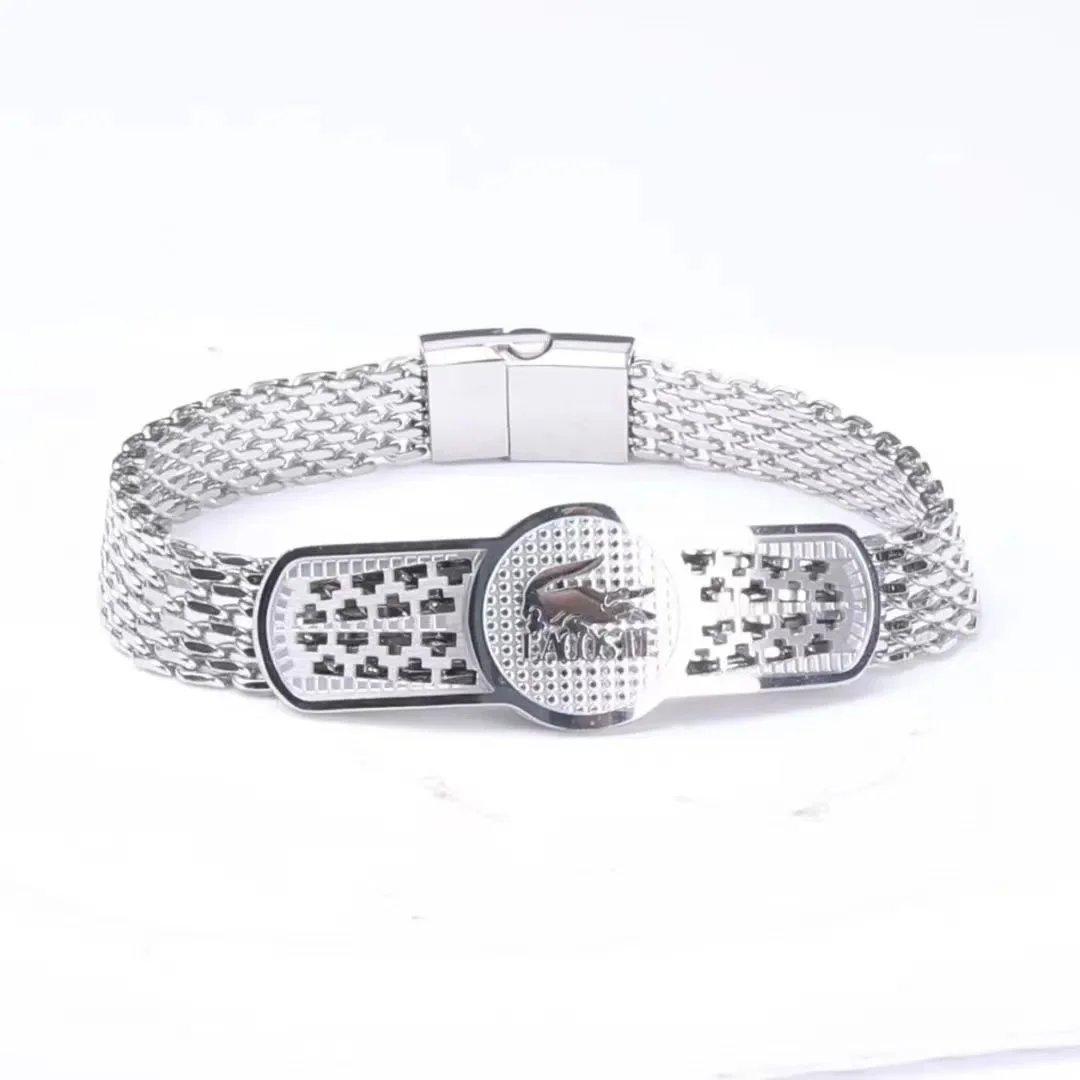 Lacoste Jewelry Crocodile Logo Bracelet — 36 (with box)