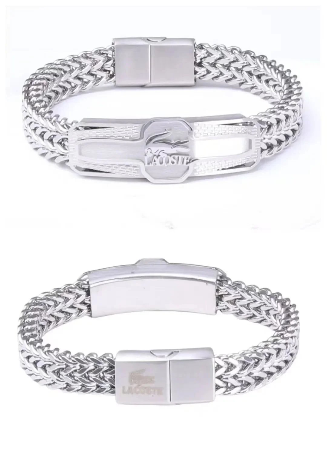 Lacoste Jewelry Crocodile Logo Bracelet — 34 (with box)