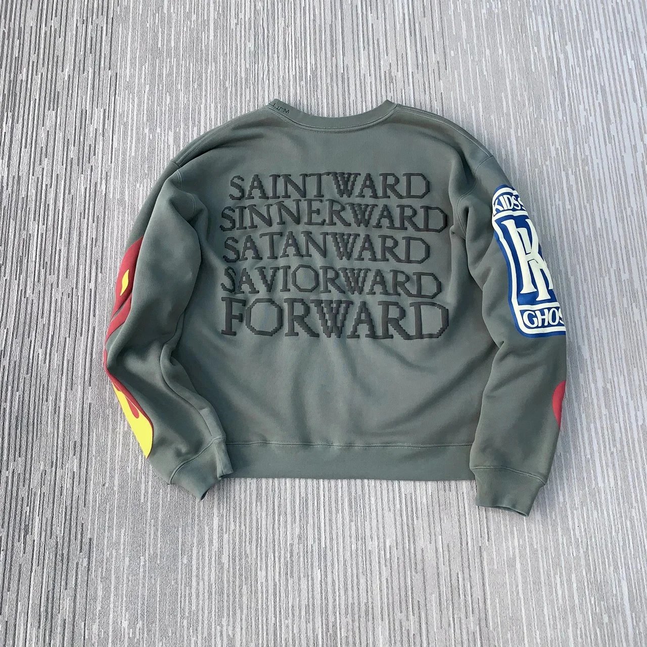 Fear of God Essentials Lucky Me I See Ghosts Olive Green Hoodie - 5