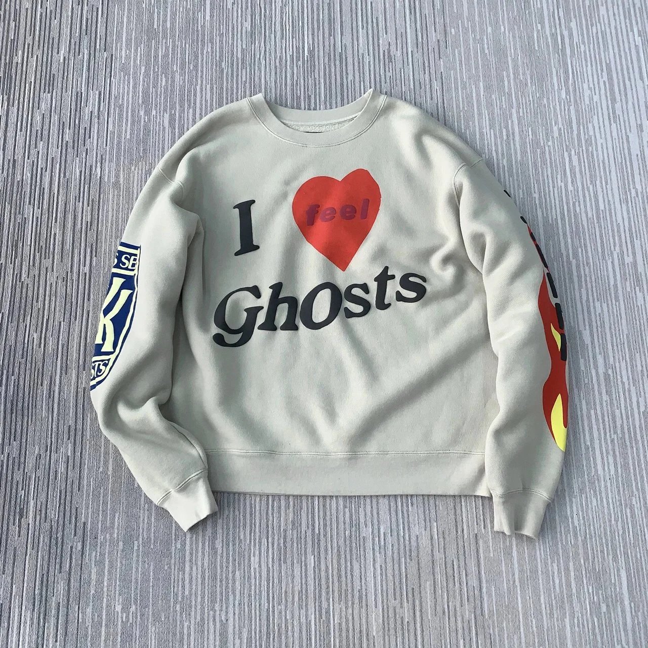 Fear of God Essentials Lucky Me I See Ghosts Olive Green Hoodie - 7