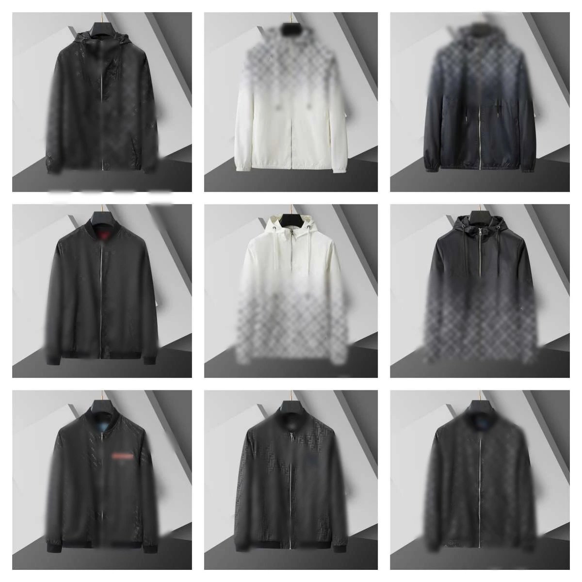 Streetwear Trendy Men's Hooded Jacket 2025 Spring New Arrival Casual Fashion Outerwear Men's Zip-Up Hoodie
