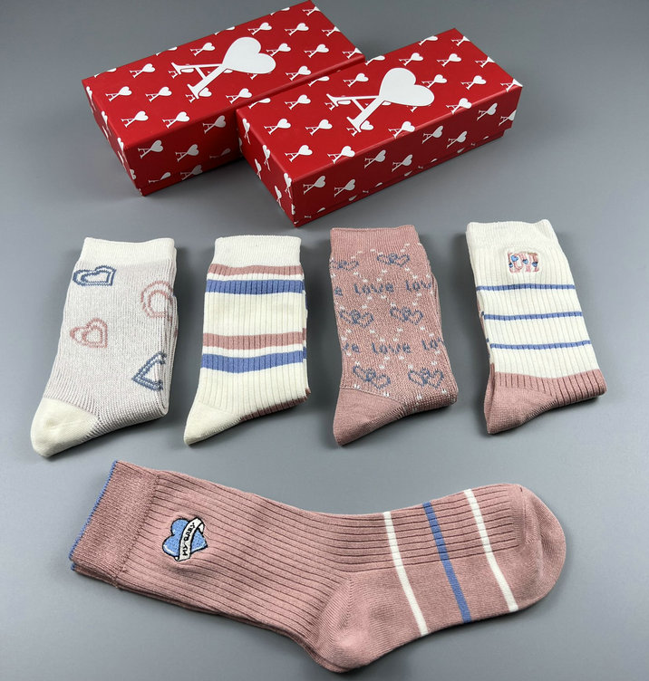 AMI Paris Socks de Cœur heart-logo crew — AMI.3