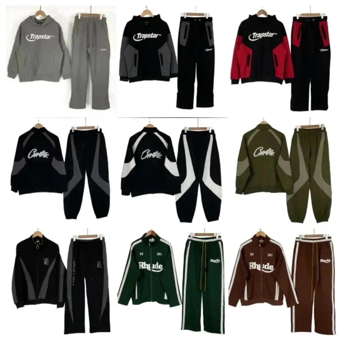 Corteiz Trapstar Hoodies & Pants Sets [37 styles]