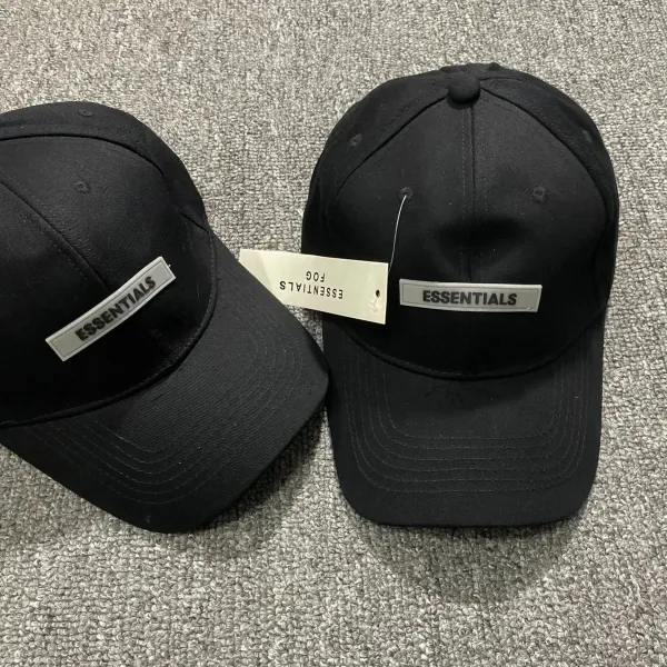 Fear of God Essentials Fog Black Baseball Cap - 5