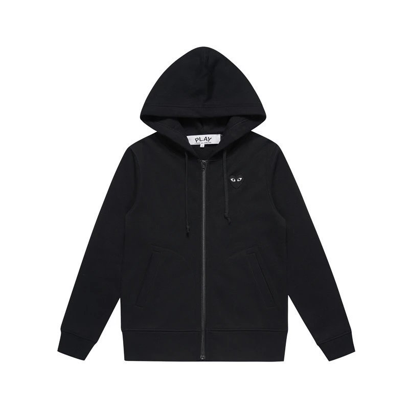Cotton zipper with black core
