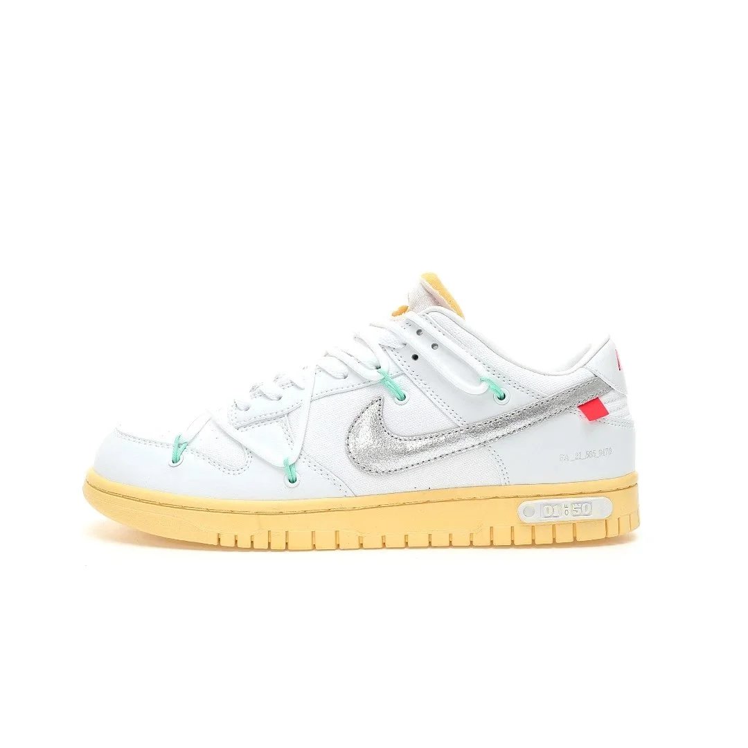 Off White x Nike Dunk Low The 50 Dunk OW Nike Co branded Low Top Retro Board Shoes Casual Shoes Sports Shoes