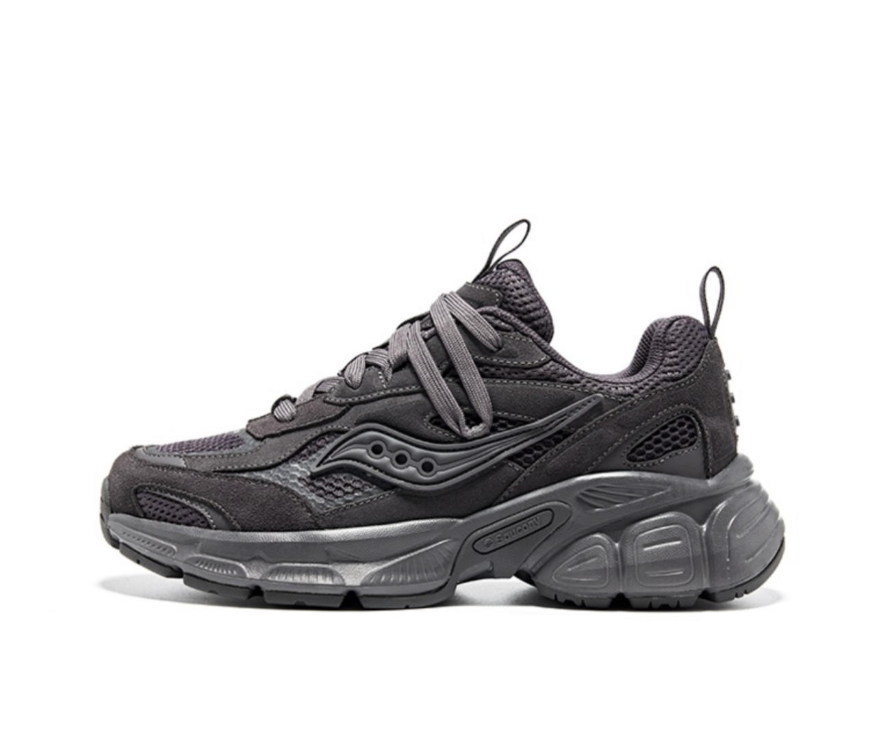 Saucony Shadow 6000 Black Monochrome Sneakers Chunky Sneakers