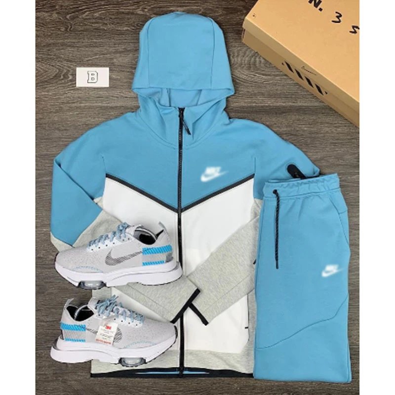 White Collar Light Blue+White Label