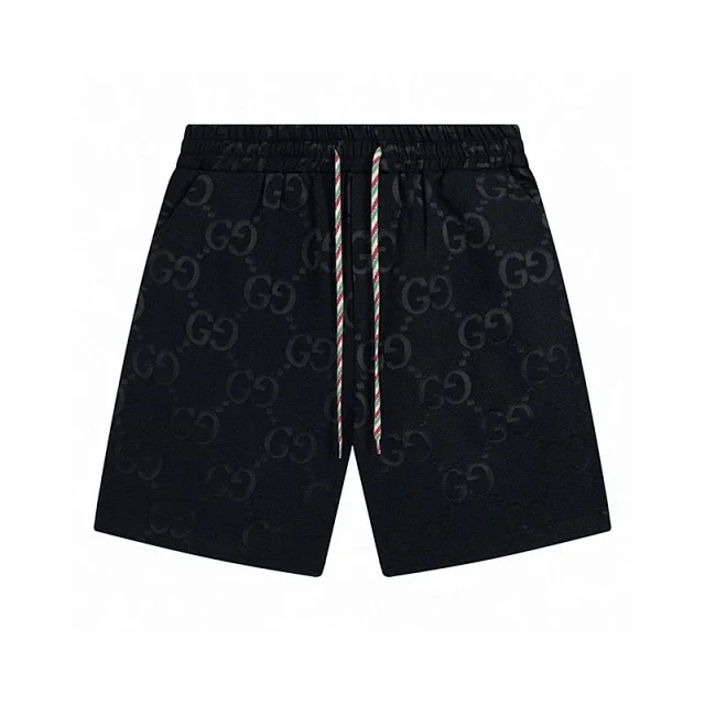 Unbranded Shorts Drawstring with repeating interlocking G-style monogram and side stripes product detail image 1